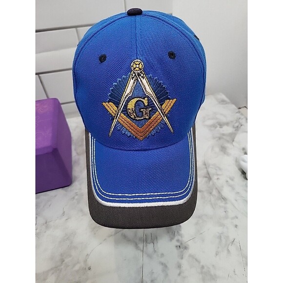 Freemason Mason Masonic Hats Caps (3) Embroidered Adjustable *READ - Picture 8 of 13